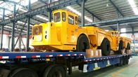 車輪が付いている15トンのダンプ トラックのトレーラー、オレンジ鉱山のダンプ トラック