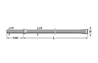 穴の鋭い棒の小さいジンクス22のmmのジンクスのみビットが付いている鋼鉄19のmmのドリル