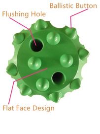 通されたボタンの穴あけ工具の球形/弾道ボタンの直径32 -1 52mm
