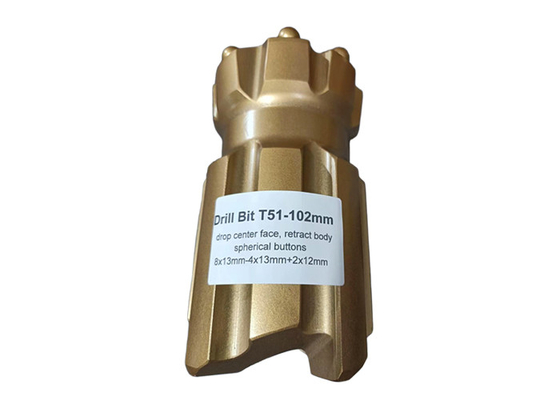 89mm-127mm T51 直径 トンネル造形加工用の引き込み式ドリルビット