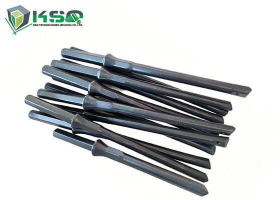 H19x108mm Length 228mm Forged High Manganese Hex Shank Integral Drill Rod For Hard Rock Mining Quarry