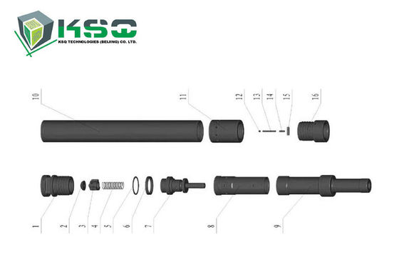 地下鉱山 DTH の鋭い用具 DTH4.5 ハンマー/DTH4.5-10 ピストン箱