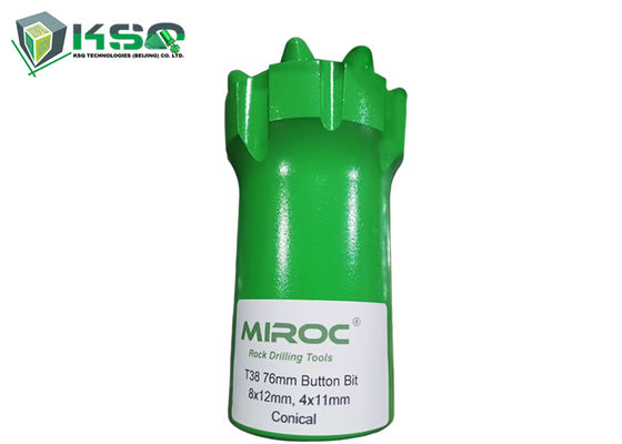 タングステンカーバイドドリルツール T38 76mm、102mm ロックドリルボタンビット