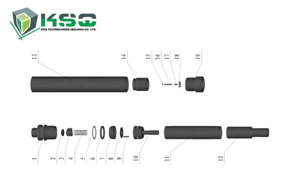 DTH の鋭い用具の専有熱処理プロセス DTH90-I ハンマー