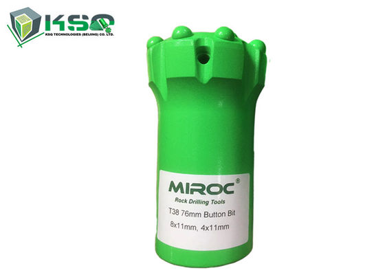 弾道炭化物の挿入物が付いているT38 76mmボタンの穴あけ工具の正常なボディ