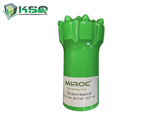 T38 64mmから89mmの上のハンマーの炭化タングステンの糸ボタンの穴あけ工具