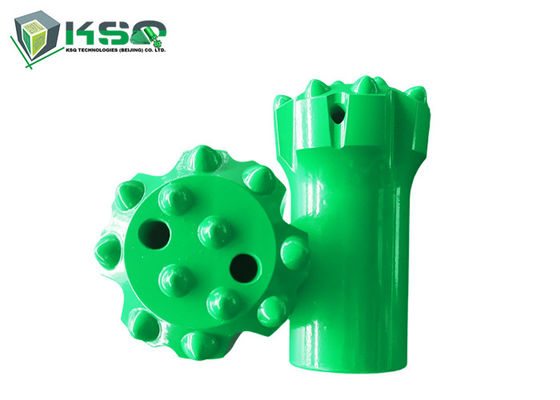 12ボタンの上のハンマー・ドリルのための平らな表面直径76mmのT45穴あけ工具