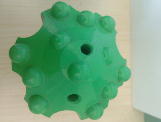 採鉱の予備品は穴あけ工具のハード ロックを広げる 76mm T51/T38 ドーム ビットをあけます