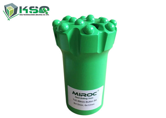 長い穴の訓練89mmの直径ボタンの穴あけ工具のための弾道/球形T45